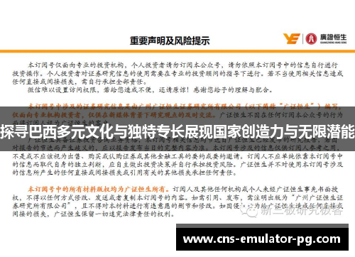探寻巴西多元文化与独特专长展现国家创造力与无限潜能 探寻巴西多元文化与独特专长展现国家创造力与无限潜能